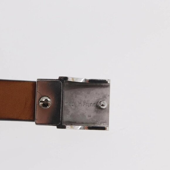 LOUIS VUITTON Ceinture Carre Belt Leather 34.6\